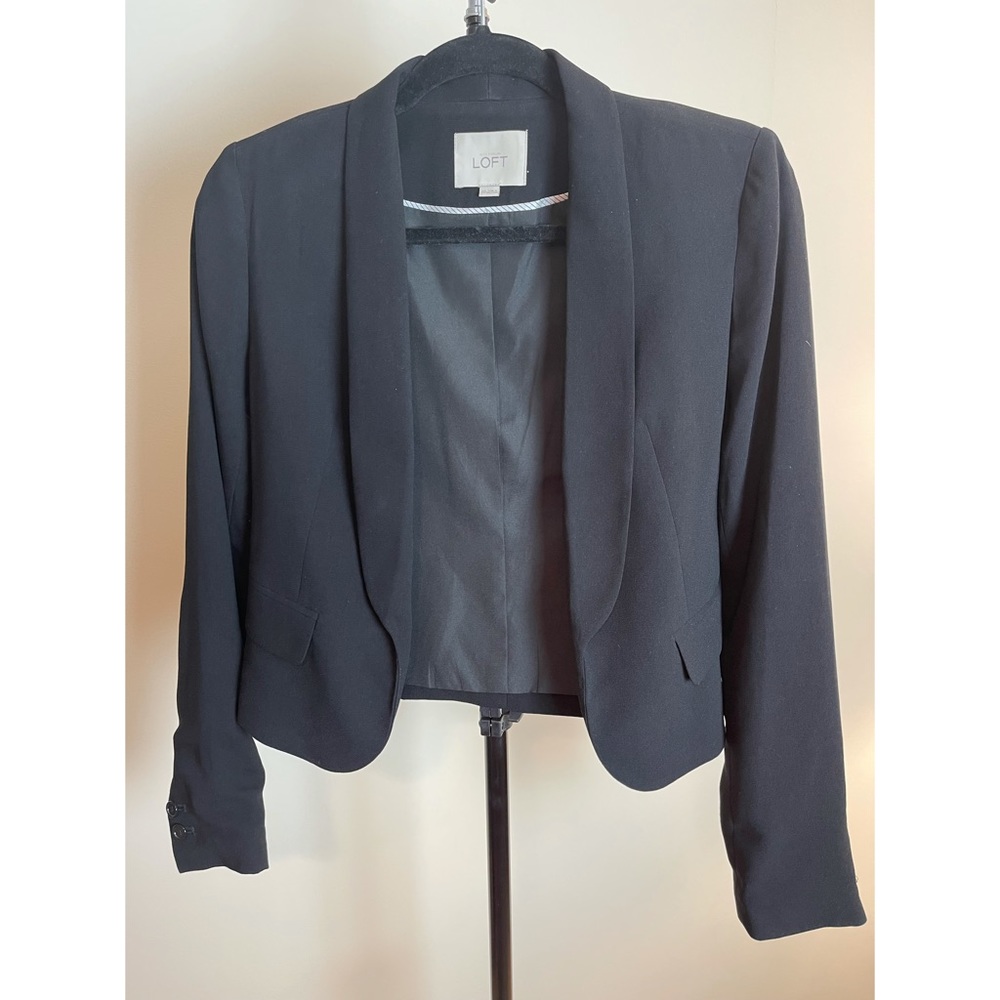 Ann Taylor Loft Black Blazer 00